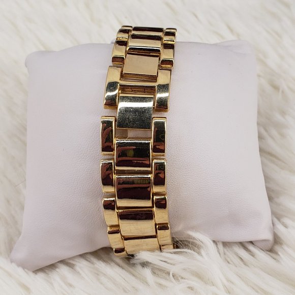 Beautiful Black & Gold Watch w/ Leopard Print Face - Picture 2 of 4